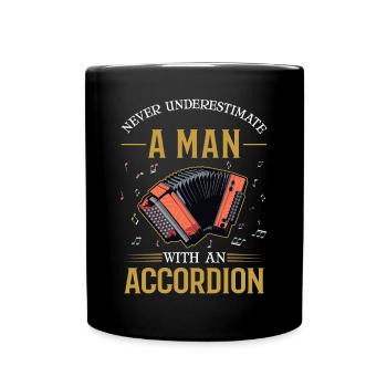 Accordion Man Accordion Accordionist - Full Colour Mug - black - Front