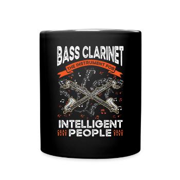 Clarinette basse cadeau Clarinettiste basse - Mug uni - noir - Devant