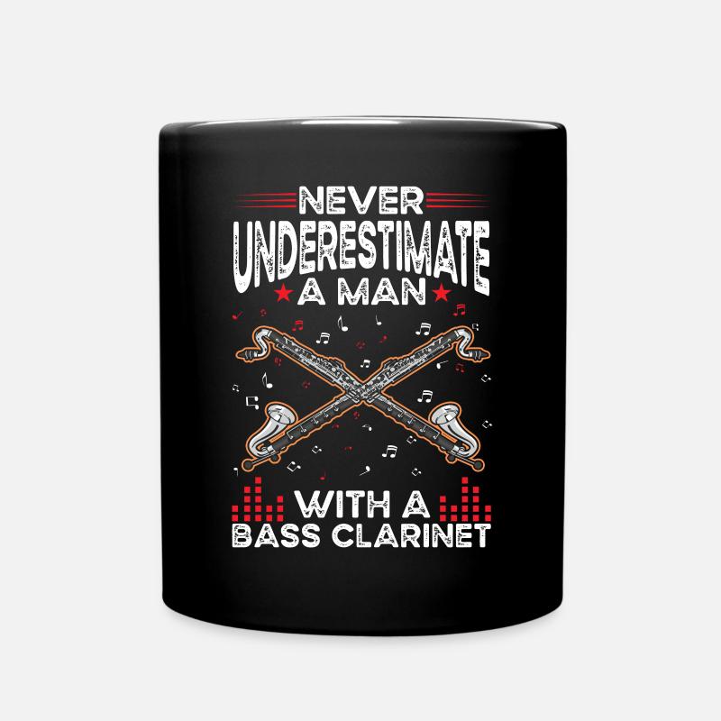 Clarinette basse Homme Clarinettiste basse - Mug uni - noir