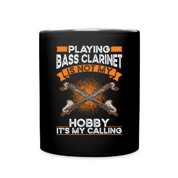Clarinette basse Hobby Clarinettiste basse - Mug uni - noir - Devant