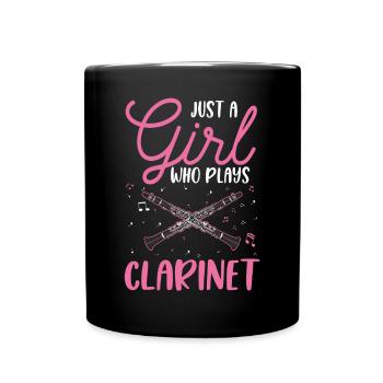 Clarinette Clarinettiste - Mug uni - noir - Devant