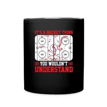 Hockeyspieler Eishockeytorwart Lebensstil Sport - Tasse einfarbig - Schwarz - Vorne