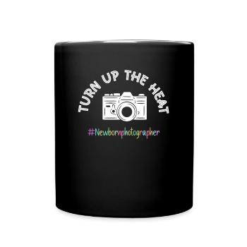 Newborn Photographer Baby Photography Saying - Full Colour Mug - black - Front