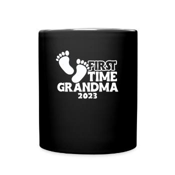 Date limite Grand-mère 2023 Cadeau de chemise - Mug uni - noir - Devant
