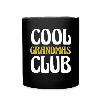 Cadeau de chemise Cool Grandmas Club - Mug uni - noir - Devant