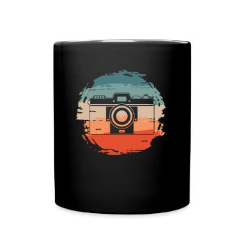 Cadeau de chemise de photographe rétro vintage - Mug uni - noir - Devant