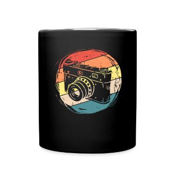 Cadeau de chemise de photographe rétro vintage - Mug uni - noir - Devant