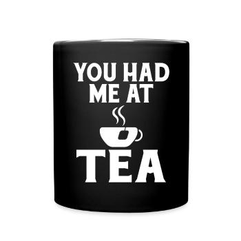 Teeliebhaber Geschenke - Tasse einfarbig - Schwarz - Vorne