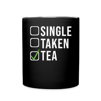 Teeliebhaber Geschenke - Tasse einfarbig - Schwarz - Vorne