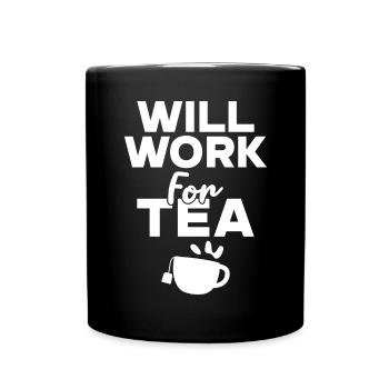Teeliebhaber Geschenke - Tasse einfarbig - Schwarz - Vorne
