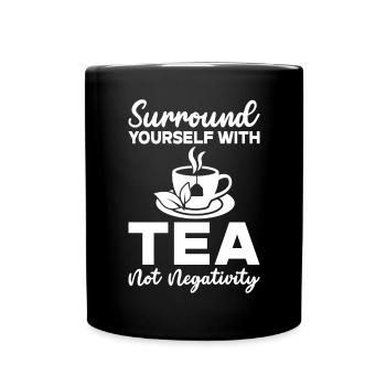 Teeliebhaber Geschenke - Tasse einfarbig - Schwarz - Vorne
