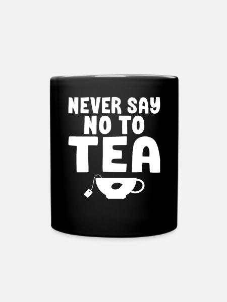 Teeliebhaber Geschenke - Tasse einfarbig - Schwarz