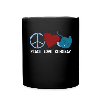 Stachelrochen - Tasse einfarbig - Schwarz - Vorne