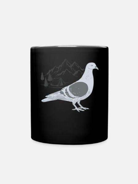 Pigeon dans les montagnes - Mug uni - noir
