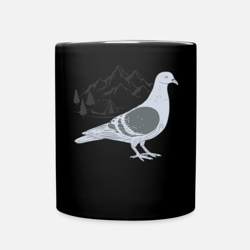 Pigeon dans les montagnes - Mug uni - noir