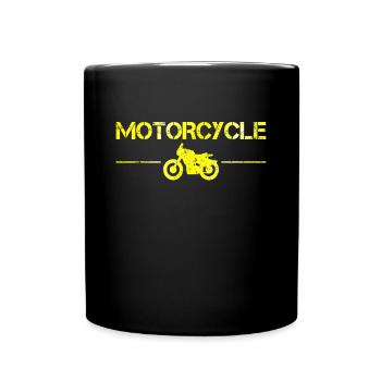 Motorcycle - Full Colour Mug - black - Front