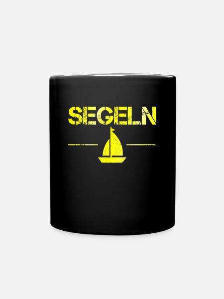Segeln - Tasse einfarbig - Schwarz