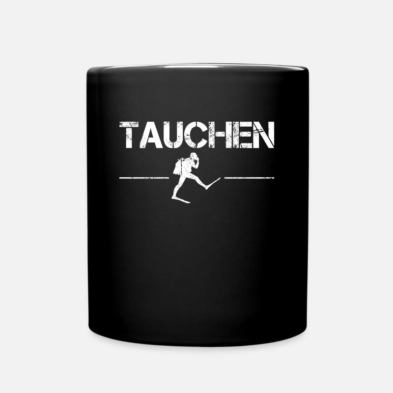 tauchen - Tasse einfarbig - Schwarz