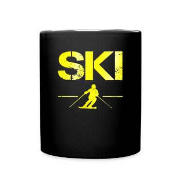 Ski - Mug uni - noir - Devant