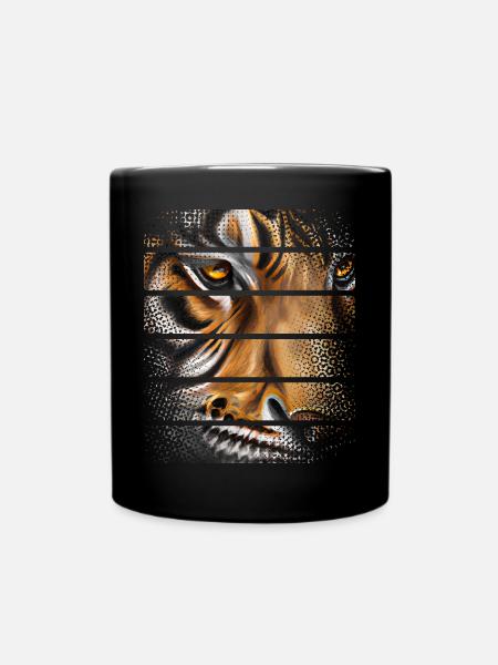 Tiger - Tasse einfarbig - Schwarz