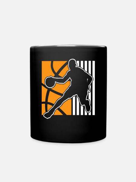 Basketball Basketballer - Tasse einfarbig - Schwarz