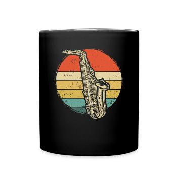 Saxophone Saxophoniste Saxophoniste - Mug uni - noir - Devant