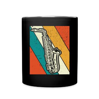 Saxophone Saxophoniste Saxophoniste - Mug uni - noir - Devant