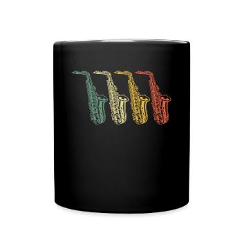 Saxophone Saxophoniste Saxophoniste - Mug uni - noir - Devant