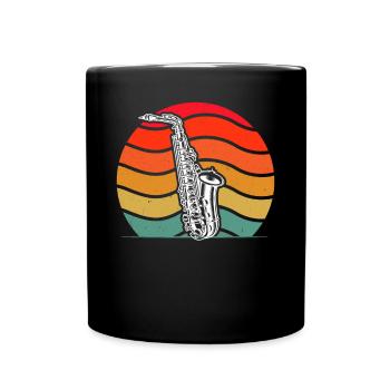 Saxophone Saxophoniste Saxophoniste - Mug uni - noir - Devant