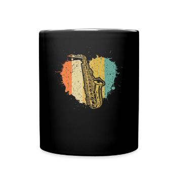 Saxophone Saxophoniste Saxophoniste - Mug uni - noir - Devant