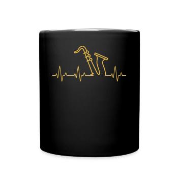 Saxophone Saxophoniste Saxophoniste - Mug uni - noir - Devant