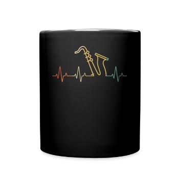 Saxophone Saxophoniste Saxophoniste - Mug uni - noir - Devant