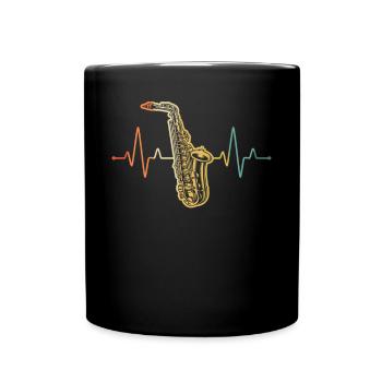 Saxophone Saxophoniste Saxophoniste - Mug uni - noir - Devant