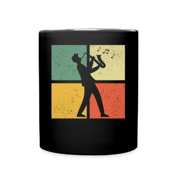 Saxophone Saxophoniste Saxophoniste - Mug uni - noir - Devant