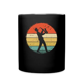 Saxophone Saxophoniste Saxophoniste - Mug uni - noir - Devant