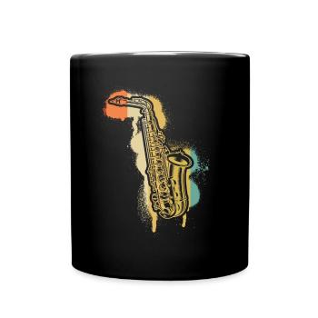 Saxophone Saxophoniste Saxophoniste - Mug uni - noir - Devant