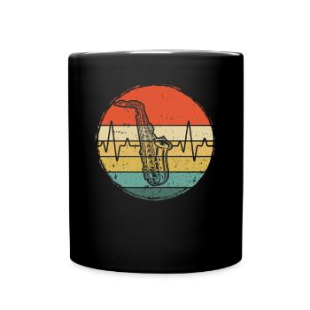 Saxophone Saxophoniste Saxophoniste - Mug uni - noir - Devant