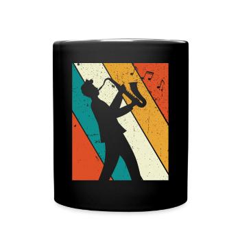 Saxophone Saxophoniste Saxophoniste - Mug uni - noir - Devant