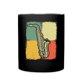 Saxophone Saxophoniste Saxophoniste - Mug uni - noir - Devant