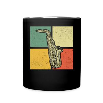 Saxophone Saxophoniste Saxophoniste - Mug uni - noir - Devant