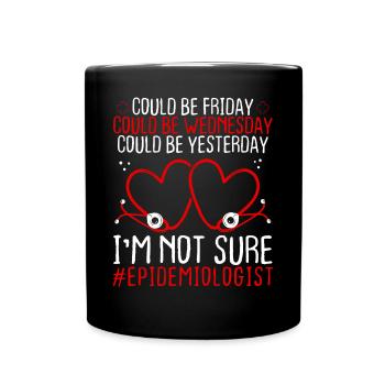 Epidemiologist Night Shift Worker Stethoscope - Full Colour Mug - black - Front