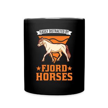 Fjord Horse Gift Norwegian Horse Fjord Horse - Full Colour Mug - black - Front
