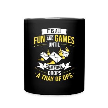 Postdienst Mailman US Postman Workerofficefun - Tasse einfarbig - Schwarz - Vorne