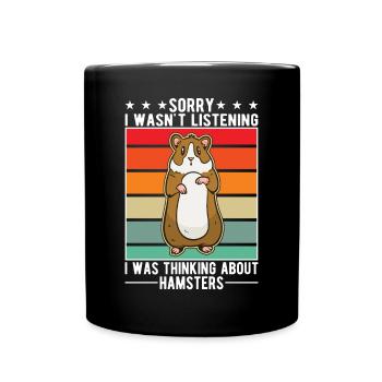 Hamster Hamster Wheel Golden Hamster Hamster - Full Colour Mug - black - Front