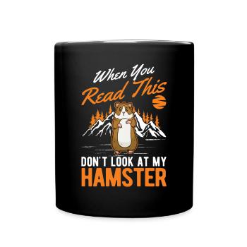 Hamster Gift Golden Hamster Hamster - Full Colour Mug - black - Front