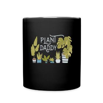 Pflanze Papa Zitat für Vater Papa Mann, der Hou liebt - Tasse einfarbig - Schwarz - Vorne