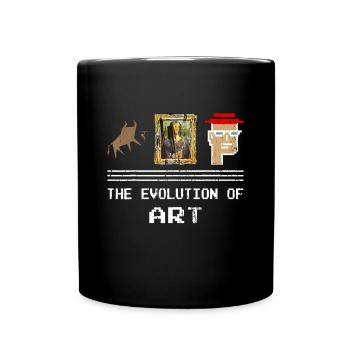 Funny NFT Designs Crypto NFT Art - Full Colour Mug - black - Front