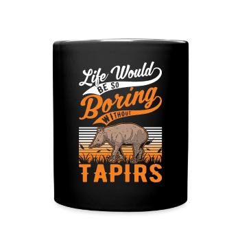 Tapir Gift Lowland Tapir Tapirdae Tapir - Full Colour Mug - black - Front