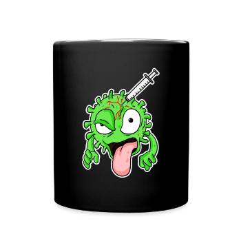 Virus vaccination - Full Colour Mug - black - Front