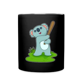 Koala Baseball Baseball Bat - Full Colour Mug - black - Front
